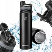 Butelka Termiczna ROCKBROS 550ml Czarna Stalowa