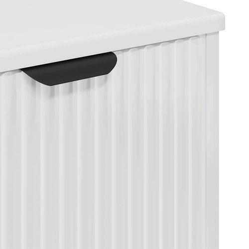 Zestaw mebli łazienkowych z półką 3 pcs Biały na wysoki połysk na Arena.pl