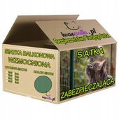 Siatka wzmacniana drucikiem na balkon dla kota 2x2 m