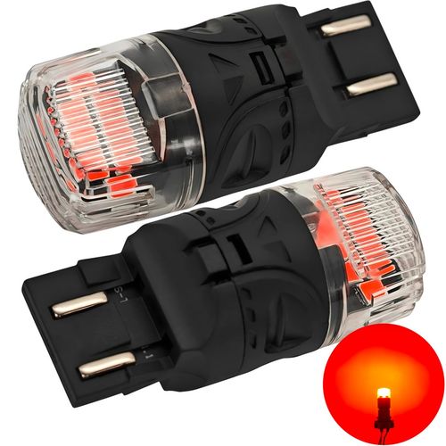 żarówka LED W21/5W, 7443 12V CANBUS 1800lm czerwona na Arena.pl