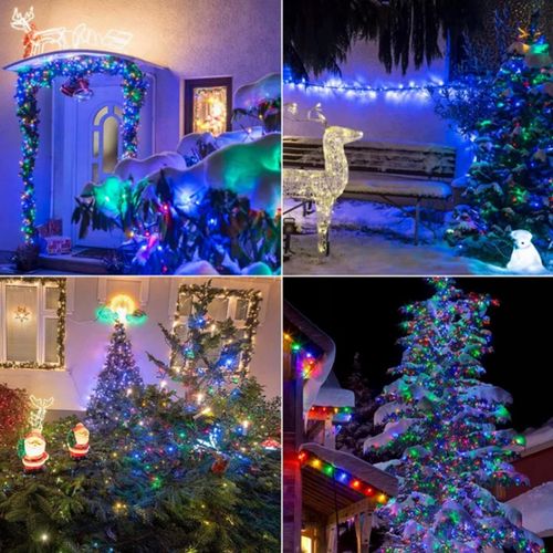 LAMPKI CHOINKOWE 1000 LED STAŁE + FLASH ZEWNĘTRZNE BŁYSK IP44 MULTIKOLOR na Arena.pl