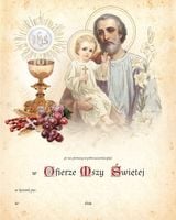 Obrazek / Wkładka  Do Pierwszej Komuni Świętej