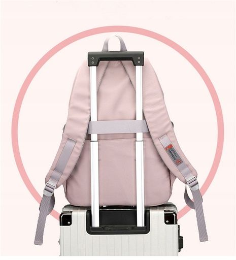 Plecak szkolny różowy (D072) zdjęcie 3