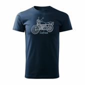 Koszulka z motocyklem na motor Honda 550 Four legend męska granatowa REGULAR M