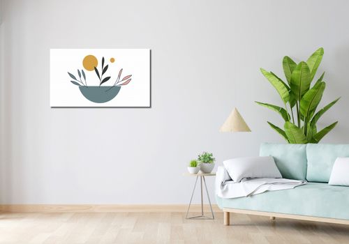 Obraz 90x50cm Miska Roślinności na Arena.pl
