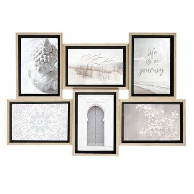 Ramka na 6 zdjęć Moly czarna zdjęcie 1