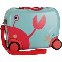 WALIZKA NA KÓŁKADH DLA DZIECI WALIZECZKA PODRÓŻNA KÓŁKA SZNUREK BAGAŻ