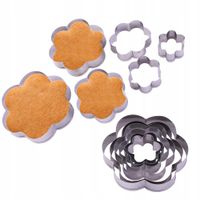 WYKRAWACZE FOREMKI KSZTAŁT KWIATKÓW DO CIASTEK PIERNIKÓW MASY CUKROWEJ