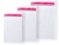 WORECZKI TOREBKI CELOFANOWE Z KLEJEM 15X20+5 CM 100SZT