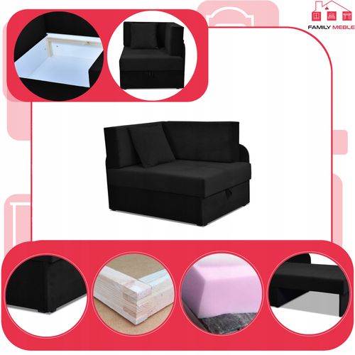 Narożnik dziecięcy Denis rozkładany pojemnik łóżko dla dzieci materac kubuś na Arena.pl