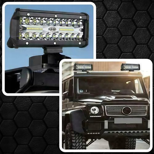 ZESTAW LAMPA ROBOCZA HALOGEN SAMOCHODOWY QUAD 2x 120W MOCNY LED CREE IP68 na Arena.pl