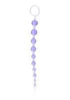 doc johnson x-10 beads elastyczny łańcuszek 10 koralikow pvc 28 cm