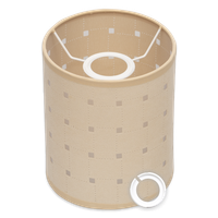 Abażur beżowy tkanina 13,5x15 cm E27 E14 Cerlux – uniwersalny klosz