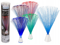 LAMPKA NOCNA LAMPA ŚWIATŁOWODOWA KOLOROWA MEDUZA BIURKOWA FIBRE OPTIC 21cm