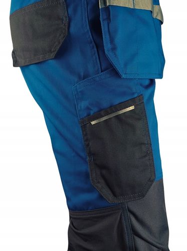 Spodnie ROBOCZE męskie BHP MOCNE ochronne ELASTYCZNE MONTERSKIE ODBLASKOWE na Arena.pl