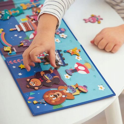 JANOD, Magnetyczna układanka Przyjęcie w lesie Magneti'stories 3+ na Arena.pl