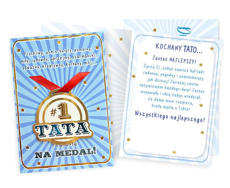 karnet B6 TATA NA MEDAL DK-1023 zdjęcie 1