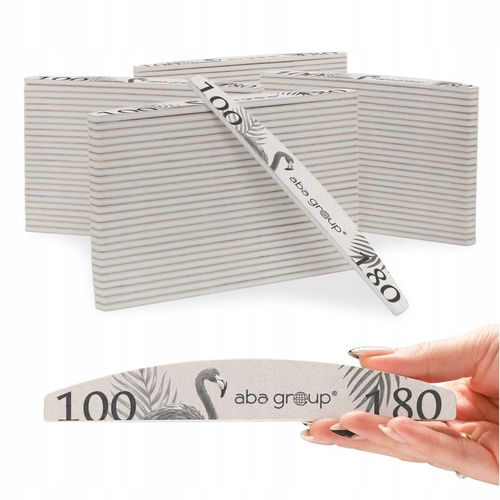 Aba Group Pilniki do Paznokci Półksiężyc Łódka 100/180 Slim Zestaw 100 na Arena.pl