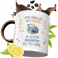 Kubek Bordowy Dla Drukarza Na Urodziny Prezent Z Nadrukiem Ze Zdjęciem