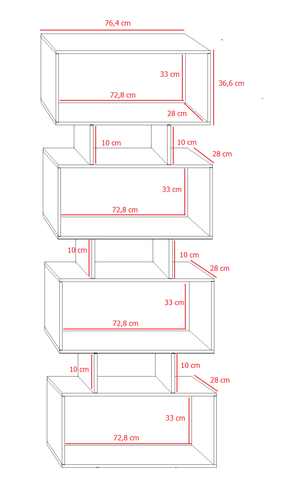 Regał stojący Falndo biały na Arena.pl
