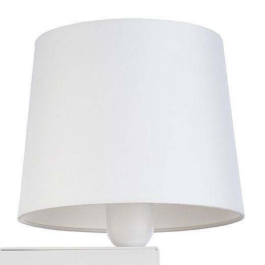 LAMPA ścienna CHILLIN 8201 Nowodvorski klasyczna OPRAWA abażurowy kinkiet biały zdjęcie 4