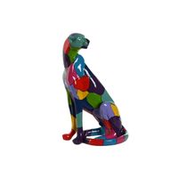 Figurka Dekoracyjna Home ESPRIT Wielokolorowy Pantera 25 x 18 x 41 cm