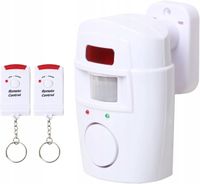 ALARM BEZPRZEWODOWY 105dB CZUJNIK RUCHU 2 PILOTY