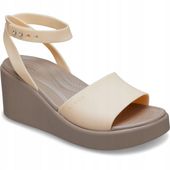 Damskie Sandały Koturn Crocs Brooklyn Ankle Strap 209406 Wedge 41-42
