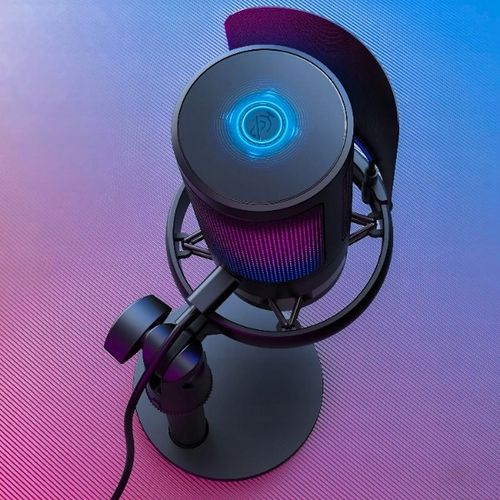 MIKROFON GAMINGOWY USB DO KOMPUTERA POP-FILTER POJEMNOŚCIOWY WYCISZ FUNKCJA na Arena.pl