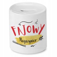 Skarbonka Dla Magazyniera Fajowy Magazynier Z Nadrukiem Ze Zdjęciem