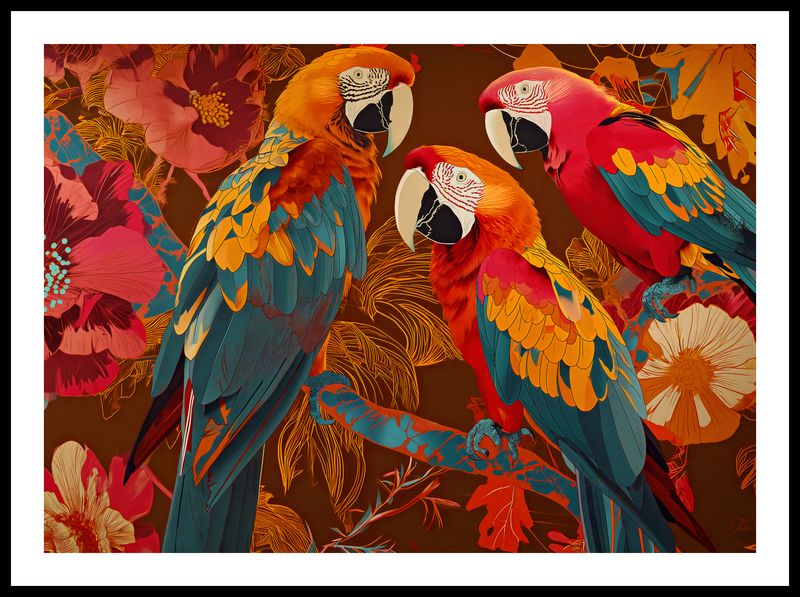 Plakat 70x50cm Kolorowe Ary zdjęcie 3
