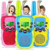 Walkie-talkie krótkofalówki dla dzieci zestaw 3szt prezent dla dzieci