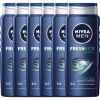 2X NIVEA Żel pod prysznic męski Fresh Kick 6*500ml
