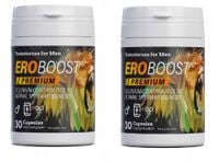 2x Eroboost Premium 30 caps - tauryna Cynk Maca Żeń-szeń Buzdyganek