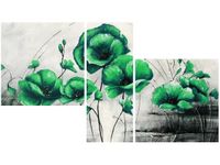 90X50CM LIMONKOWE MAKI TRÓJ OBRAZ ŚCIANY