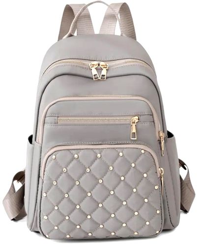 Szary Plecak Damski Elegancki | Pojemny 2w1 | Praca Szkoła na Arena.pl