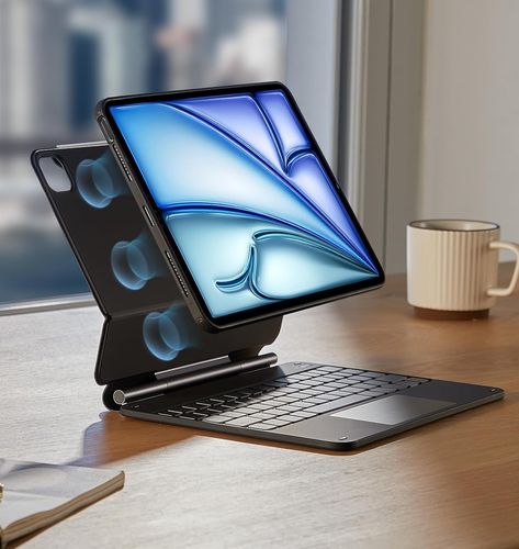 Etui z klawiaturą ESR 6B014A, QWERTZ, do iPad Air 11 cali M2 2024, antracyt na Arena.pl