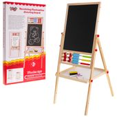 Drewniana Dwustronna Tablica Dla Dzieci 3+ Edukacyjna Tablica Magnetyczna