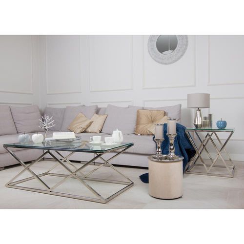 STOLIK KAWOWY TIMANTTI SILVER 55 CM na Arena.pl
