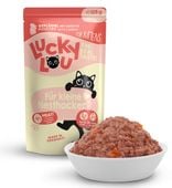 Zdrowa karma dla kociąt bez zbóż, cukru i GMO Lucky Lou DRÓB Saszetka 125g