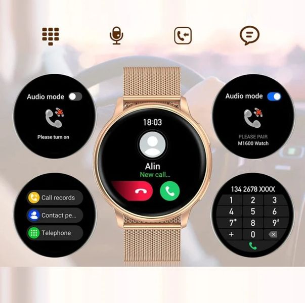 SMARTWATCH ZEGAREK DAMSKI DLA KOBIETY AMOLED ROZMOWY CIŚNIENIOMIERZ MENU PL zdjęcie 14