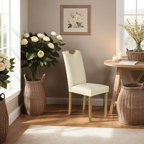 Krzesło Roca buk/ beżowe na Arena.pl