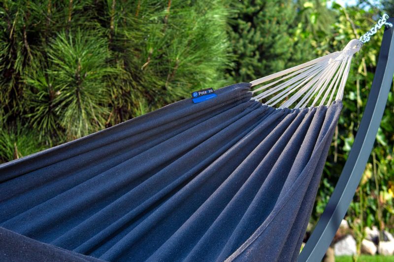 POTENZA Stelaż GRANDE + Hamak ROMA XL Black kokon zdjęcie 3