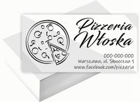 Wizytówki firmowe 100szt DUŻO RÓŻNYCH WZORÓW do wyboru PIZZERIA WŁOSKA
