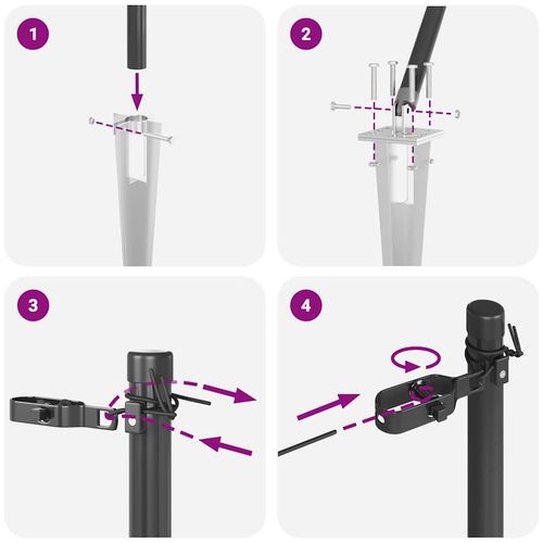 Słupek ogrodzeniowy. 26 pcs Srebrny 3.2 x 3.2 x 80 cm Stal na Arena.pl