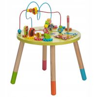 Stolik Interaktywny Edukacyjny do zabaw manipulacyjnych Drewniany FREEON