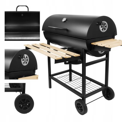 GRILL Z POKRYWĄ OGRODOWY WĘGLOWY DUŻY MARK ADLER ROAST 8.0 NA KÓŁKACH na Arena.pl