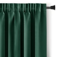 Zasłona blackout 90% na taśmie z szarfą 200x300 cm zielona Restilo