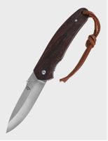 Nóż z rzemykiem składany Traper Dominator drewno
