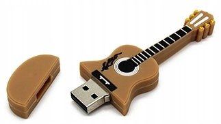 PENDRIVE USB SZYBKI FLASH DRIVE ULTRA PAMIĘĆ ZAWIESZKA PREZENT GITARA 64GB zdjęcie 3